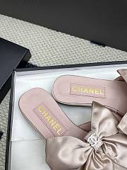Kitlife Chanel 25 Bow-decorated Flat Slippers Pink - 2