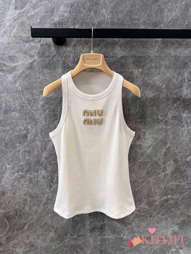 Kitlife Miu Miu Tank Top White - 1