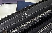 Kitlife Dior Long Zipper Wallet Black  2ESBC252YSE 19.8x11x2.5cm - 6