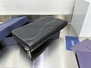 Kitlife Dior Long Zipper Wallet Black  2ESBC252YSE 19.8x11x2.5cm - 4