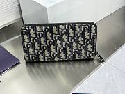 Kitlife Dior Long Zipper Wallet Black; Beige & Blue 2ESBC252YSE 19.8x11x2.5cm - 2