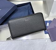 Kitlife Dior Long Zipper Wallet Black 19.8x11x2.5cm - 4