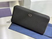 Kitlife Dior Long Zipper Wallet Black 19.8x11x2.5cm - 3