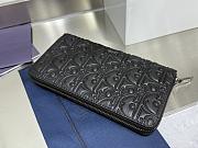 Kitlife Dior Gravity Long Zipper Wallet Black 19.8x11x2.5cm  - 3