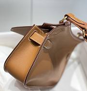 Kitlife Hermes Jypsiere Mini Bag Brown Swift Leather Gold Hardware 23x17x5cm - 2