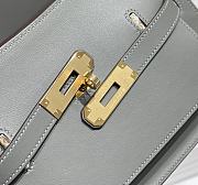 Kitlife Hermes Jypsiere Mini Bag Grey Swift Leather Gold Hardware 23x17x5cm - 5
