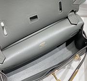 Kitlife Hermes Jypsiere Mini Bag Grey Swift Leather Gold Hardware 23x17x5cm - 4