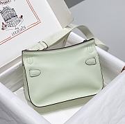 Kitlife Hermes Jypsiere Mini Bag Light Swift Leather Silver Hardware 23x17x5cm - 5