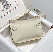 Kitlife Hermes Jypsiere Mini Bag White Swift Leather Gold / Silver Hardware 23x17x5cm - 3