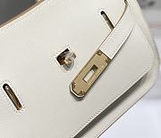 Kitlife Hermes Jypsiere Mini Bag White Swift Leather Gold / Silver Hardware 23x17x5cm - 2