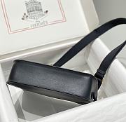 Kitlife Hermes Jypsiere Mini Bag Black Swift Leather Gold / Silver Hardware 23x17x5cm - 6
