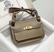 Kitlife Hermes Jypsiere Mini Bag Grey Swift Leather Gold / Silver Hardware 23x17x5cm - 1