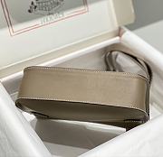 Kitlife Hermes Jypsiere Mini Bag Grey Swift Leather Gold / Silver Hardware 23x17x5cm - 6