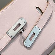 Kitlife Hermes Jypsiere Mini Bag Pink Swift Leather Silver Hardware 23x17x5cm - 5