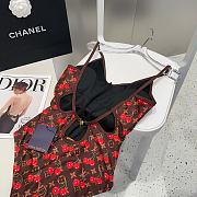 Kitlife Louis Vuitton Cherry Brown Swimsuit - 2