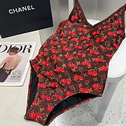 Kitlife Louis Vuitton Cherry Brown Swimsuit - 4