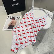 Kitlife Louis Vuitton Cherry White Swimsuit - 2