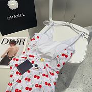 Kitlife Louis Vuitton Cherry White Swimsuit - 3