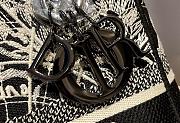Kitlife Dior Lady D-Lite Black Bag  24x20x11cm - 5