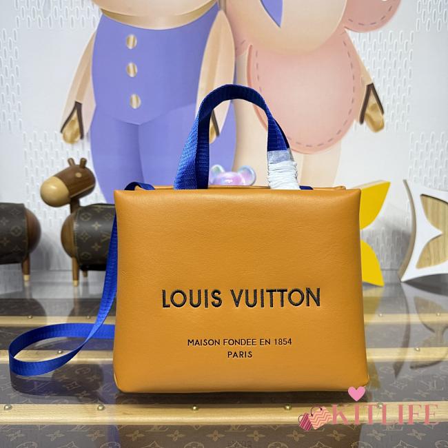 Kitlife Louis Vuitton Mini Shopper Tote Bag Saffron Yellow M15237 20x10x26cm - 1