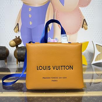 Kitlife Louis Vuitton Mini Shopper Tote Bag Saffron Yellow M15237 20x10x26cm