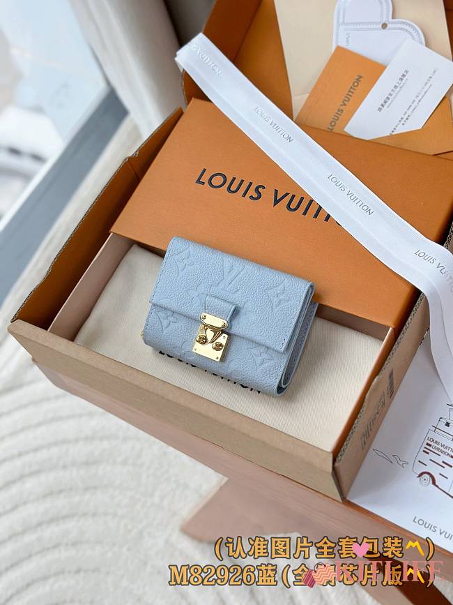 Kitlife Louis Vuitton Métis Compact Wallet Blue M82926 11.5x8.5x4cm - 1