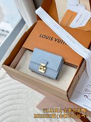 Kitlife Louis Vuitton Métis Compact Wallet Blue M82926 11.5x8.5x4cm - 1