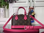 Kitlife Louis Vuitton Nano Alma Bag Brown and Pink M82717 18x12x8cm - 1