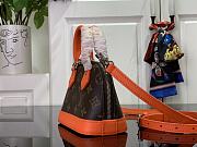 Kitlife Louis Vuitton Nano Alma Bag Brown and Orange M82717 18x12x8cm - 6