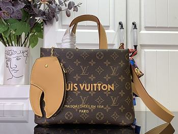 Kitlife Louis Vuitton Shopper Tote Bag Brown Monogram With Pliers M13940 25x19x11cm
