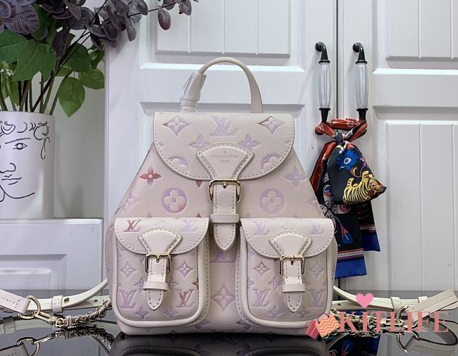 Kitlife Louis Vuitton Backup Backpack White and Gradient M15113 22x14x20cm  - 1