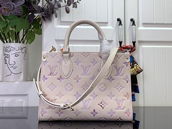 Kitlife Louis Vuitton OnTheGo PM Bag White and Gradient M25770 19x11.5x25cm