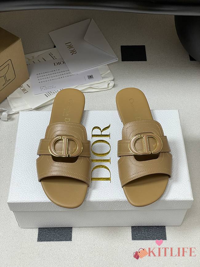 Kitlife Dior 30 Montaigne Slides Brown - 1