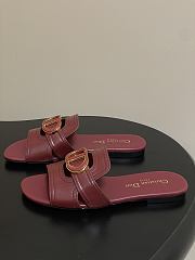 Kitlife Dior 30 Montaigne Slides Burgundy - 4