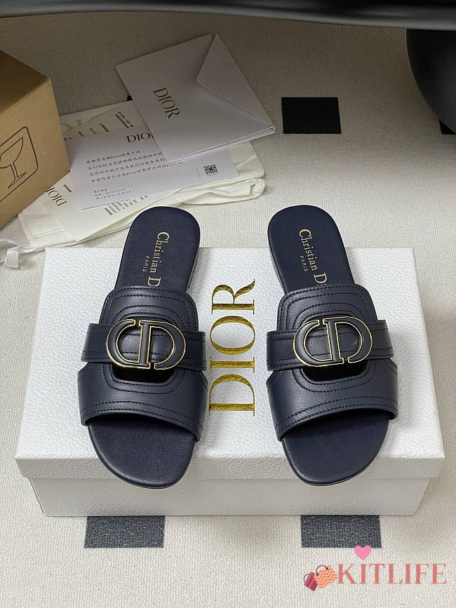 Kitlife Dior 30 Montaigne Slides Dark Blue - 1