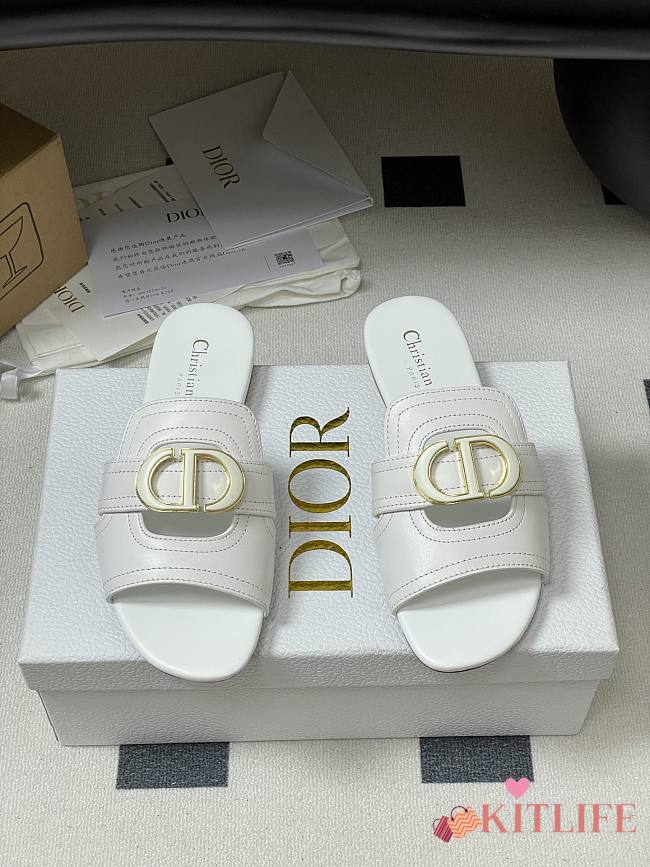 Kitlife Dior 30 Montaigne Slides White - 1