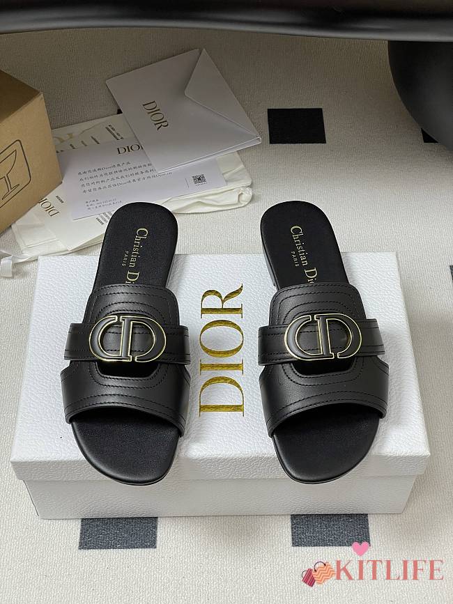 Kitlife Dior 30 Montaigne Slides Black - 1