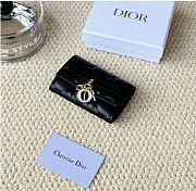 Kitlife Dior My Dior Glycine Wallet Black Cannage Lambskin 11x7.5x2.5cm - 5