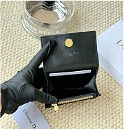Kitlife Dior My Dior Glycine Wallet Black Cannage Lambskin 11x7.5x2.5cm - 2