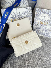 Kitlife Dior My Dior Glycine Wallet White Cannage Lambskin 11x7.5x2.5cm - 4