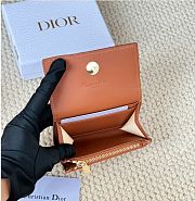 Kitlife Dior My Dior Glycine Wallet Brown Cannage Lambskin 11x7.5x2.5cm - 5