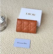 Kitlife Dior My Dior Glycine Wallet Brown Cannage Lambskin 11x7.5x2.5cm - 3