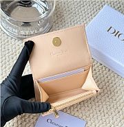 Kitlife Dior My Dior Glycine Wallet Beige Cannage Lambskin 11x7.5x2.5cm - 4