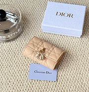 Kitlife Dior My Dior Glycine Wallet Beige Cannage Lambskin 11x7.5x2.5cm - 3