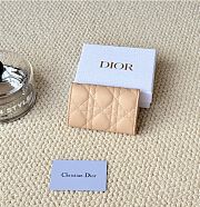 Kitlife Dior My Dior Glycine Wallet Beige Cannage Lambskin 11x7.5x2.5cm - 2
