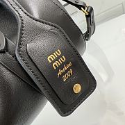 Kitlife Miu Miu Cognac Joie Nappa Leather Bag Black 5BG306 32x16x10.5cm - 2