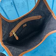 Kitlife Miu Miu Tote Bag Dark Blue Denim Fabric 5BG231 35x40cm - 5