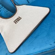 Kitlife Miu Miu Tote Bag Dark Cream Fabric 5BG231 35x40cm  - 4