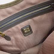 Kitlife Miu Miu Tote Bag Brown Suede Leather 5BG231 35x40cm - 2