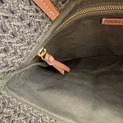 Kitlife Miu Miu Raffia Straw And Cotton Woven Tote Bag Grey & Yellow 5BG248 30x38cm - 4